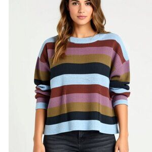 Madewell women's stripped sweater Size Medium (L1)